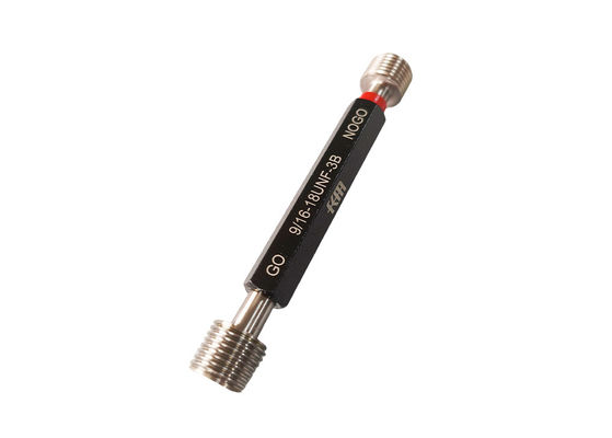 High Precision Inch 9/16-18 UNF-3B Plug Thread Gauge with Go No Go Type For Thread Measurement DIN Standard