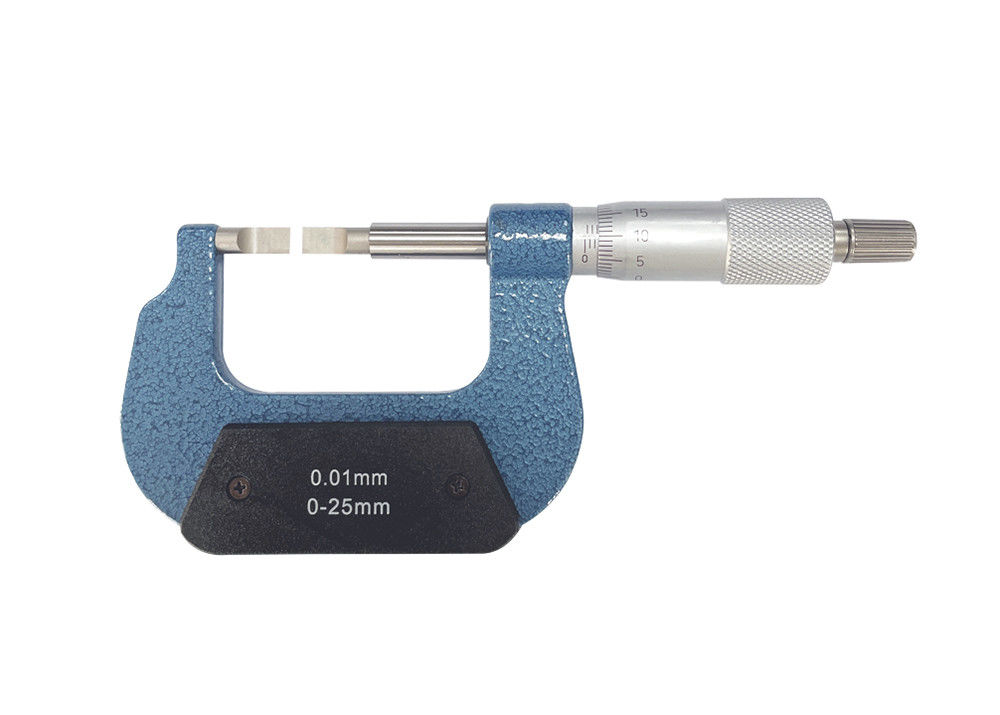 Starrett Type 0-25mm Blade Micrometer for Measuring Narrow Grooves, Keyways and Small slots