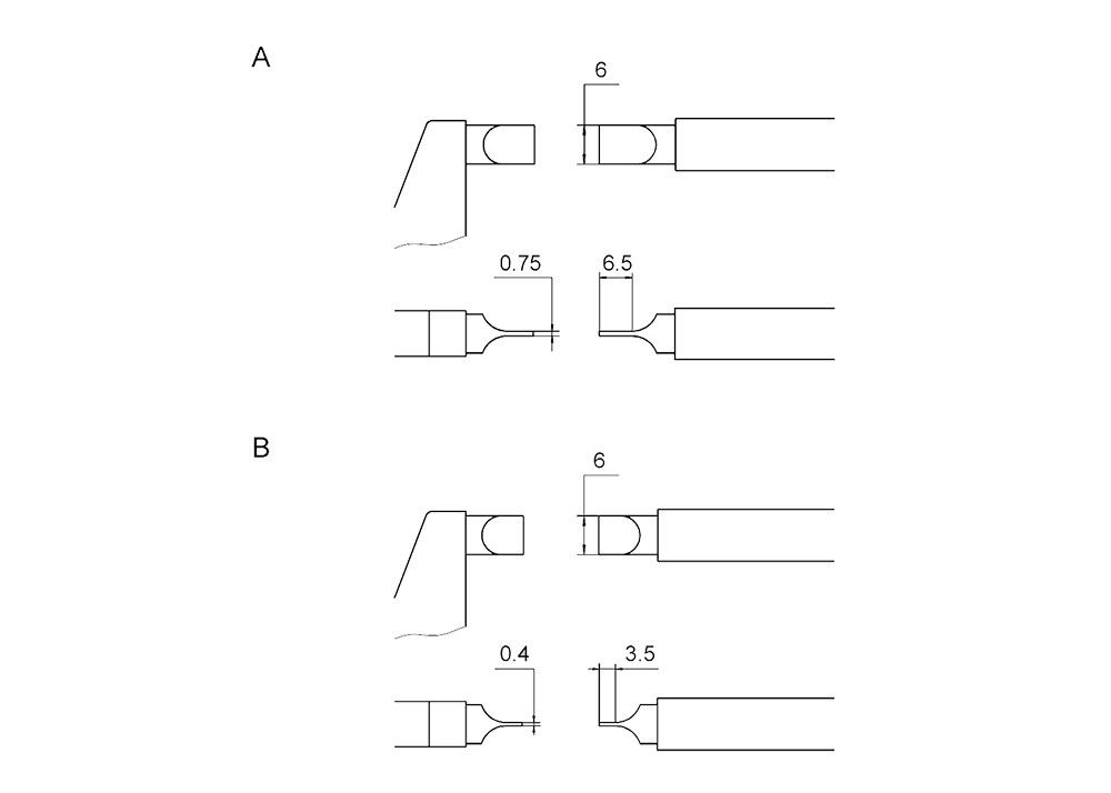 Starrett Type 0-25mm Blade Micrometer for Measuring Narrow Grooves, Keyways and Small slots