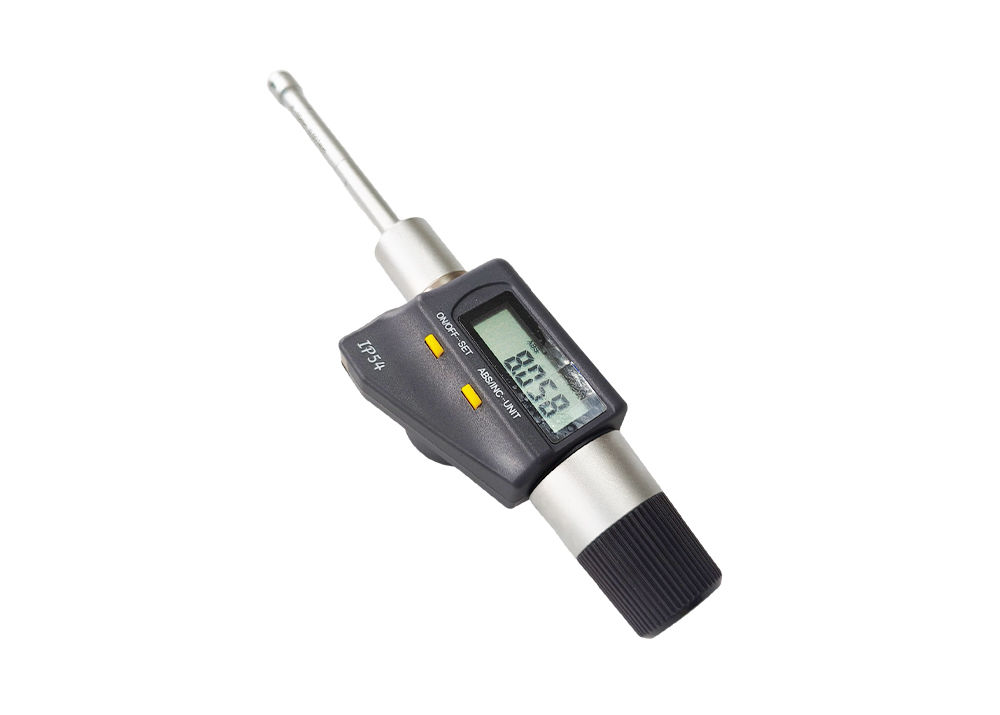 8-10mm Three Point Internal Micrometer with IP54 Protection and Digital Readout Display with Extension Rod 100mm