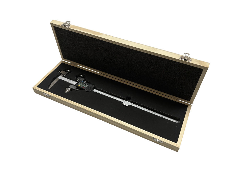 Precision-ground 20-300mm Apothem And Centerline Digital Caliper With 0.01mm / 0.0005" Resolution
