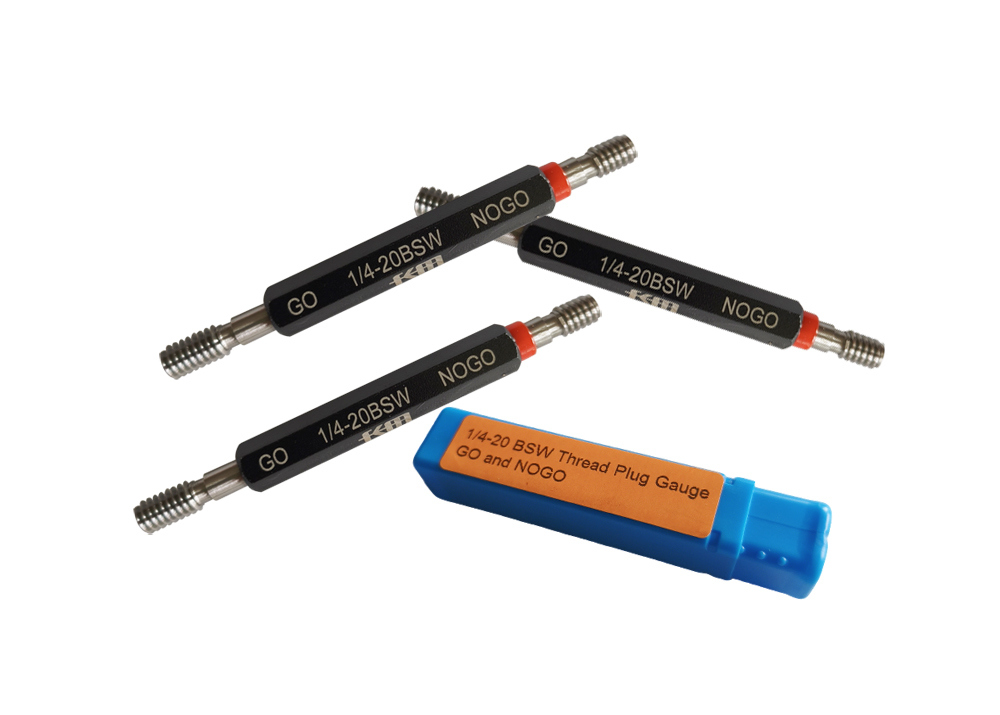 Precision Thread Plug Gauge BSW 1/4-20 Go and NoGo